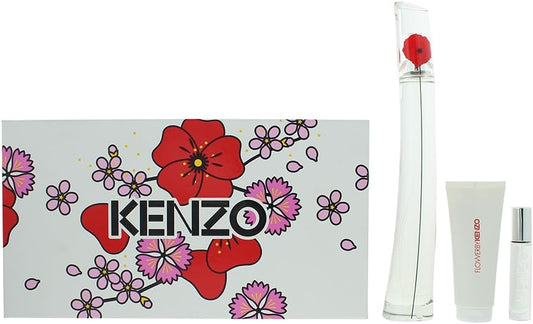 Kenzo 3 Piece Flower Perfume Set For Women