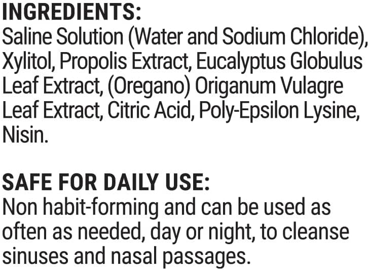 Kids' Saline Nasal Mist By Beekeeper'S Naturals, Clears Stuff Noses, Nasal Spray For Kids 1+ W/ Saline, Aloe & Propolis, 3 Fl Oz : Health & Household