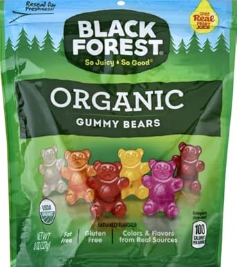 Black Forest Organic Gummy Bears, 8 Ounce