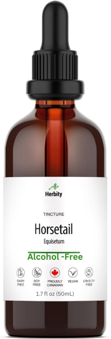 Horsetail Tincture – Alcohol-Free Herbal Extract For Hair, Skin, Nails & Bone Support – Vegan, Sugar-Free, Glycerin-Based Supplement – 1.7 Fl Oz (50 Ml)