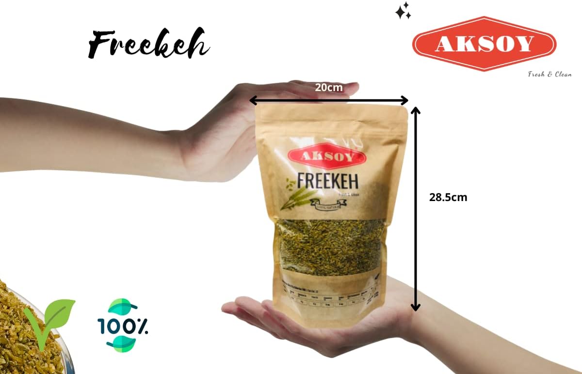 Aksoy Wholefoods Whole Grain Freekeh 2.5Kg | Nutritious And Natural Grain Option With High Fiber Content, Perfect For Soups, Pilafs, And Salads – A Delicious And Wholesome Choice