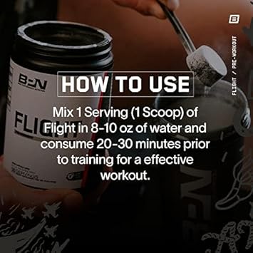 Bare Performance Nutrition Bpn Flight Pre Workout, Supports Energy And Mental Focus, Improved Endurance & Muscle Pumps With Carnosyn® Beta Alanine, Prickly Pear, 30 Servings : Health & Household