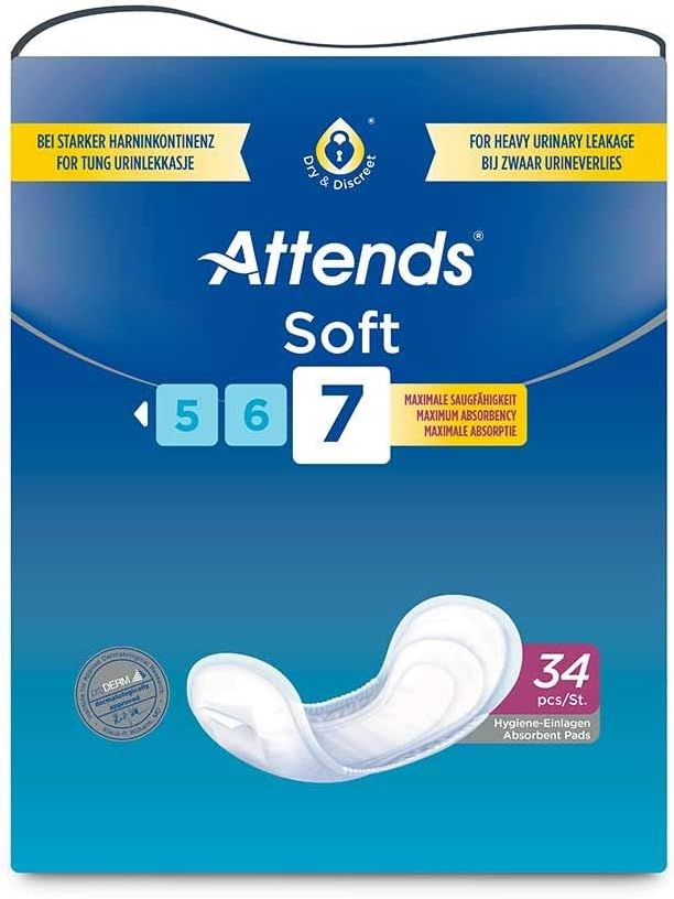 Attends Soft 7 Micro-Incontinence Pad Pack Of 34