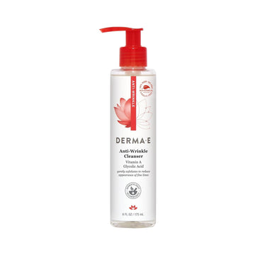 Derma E Hydrating Gentle Cleanser With Hyaluronic Acid – Moisturizing Facial Cleanser Tones, Moisturizes & Improves Skin Texture – Gently Exfoliating Face Wash, 6 Fl Oz