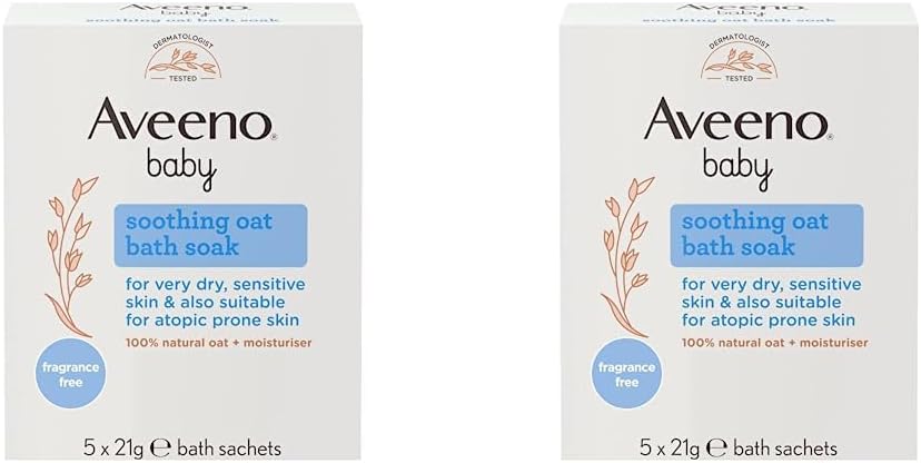 Aveeno Baby Soothing Oat Bath Sachets, 21 g (Pack of 10) : Amazon.co.uk: Baby Products