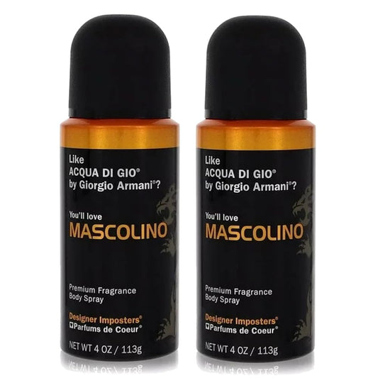 Parfums De Coeur Bod Man Mascolino Fragrance Body Spray For Men 4 Oz (2) : Beauty & Personal Care