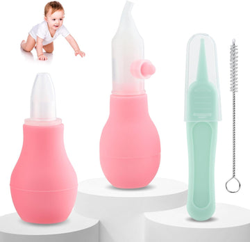 Silicone Nasal Aspirator for Baby - Safe Nose Suction Bulb for Baby to Promote Breathing | Reusable Nose Sucker for Toddler