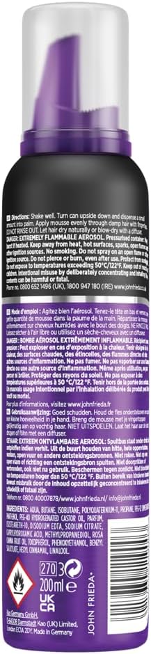 John Frieda Frizz Ease Dream Curls Reviver With Heat Protection, Mousse, 200 Ml (Pack Of 1)