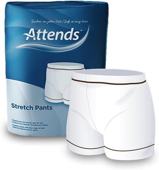Attends Incontinence Pants - Adult Unisex-Youth, Large, 15 Count, Reusable, White