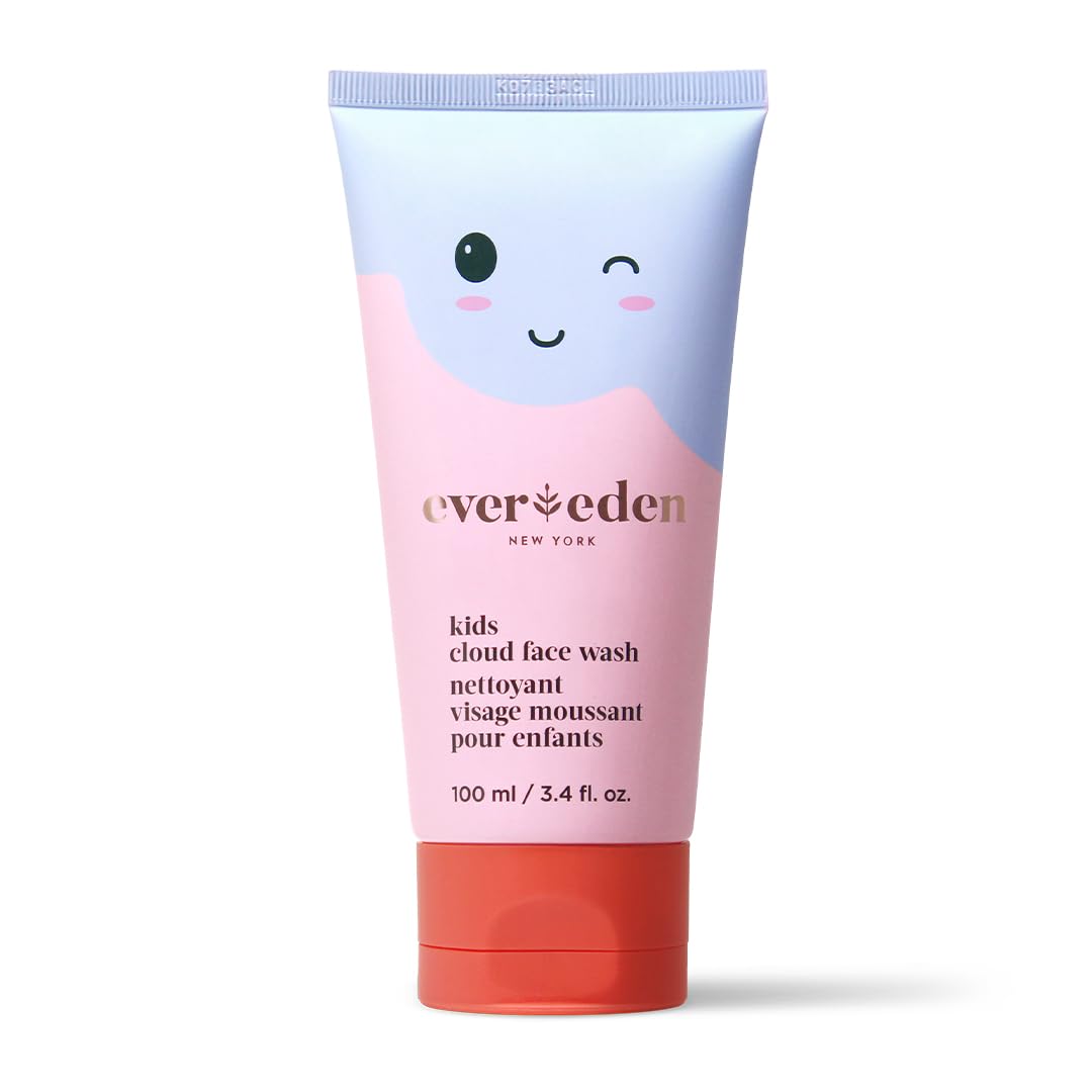 Evereden Kids Cloud Face Wash: Tropical Sorbet, 3.4 Fl Oz | Creamy & Fun Skin Care For Kids | Easy-To-Use Kids Face Wash | Non-Toxic Kids Skin Care For Sensitive Skin