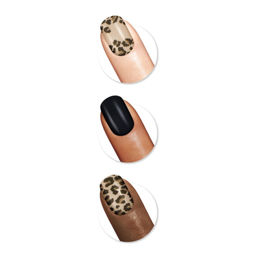 Sally Hansen Salon Effects, Phen-Animal, Nail Strips, No Uv Light Needed, No Dry Time, Long-Lasting, Non-Damaging, No Chipping