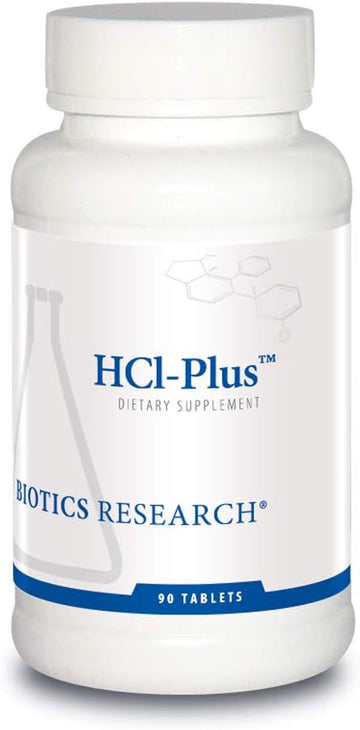 Biotics Research Hcl Plu From, Supplies Betaine Hydrochloride, Pepsin, Glutamic Acid And More. Supports Healthy Digestion, 90 Tabs