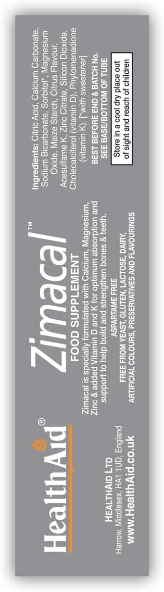 HealthAid Zimacal - Effervescent - 20 Tablets : Amazon.co.uk: Health & Personal Care