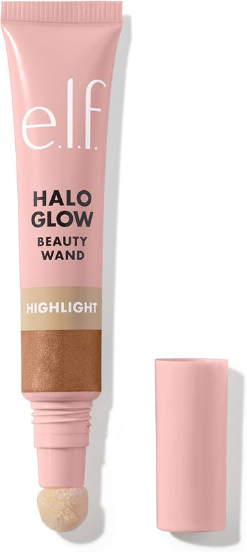 E.L.F. Halo Glow Highlight Beauty Wand, Liquid Highlighter Wand For Luminous, Glowing Skin, Buildable Formula, Vegan & Cruelty-Free, Starstruck
