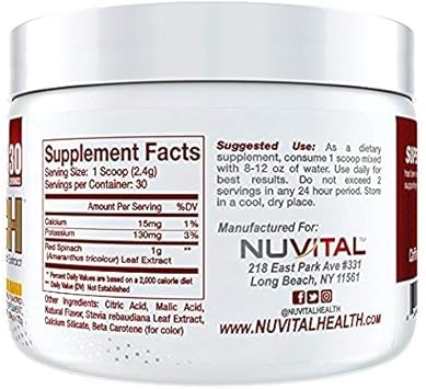 Super Spinach Powder (Peach Mango) - 30 Servings