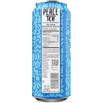 Peace Tea Caddy Shack Black Tea Lemonade Drink, 23 Fl Oz, 12 Pack