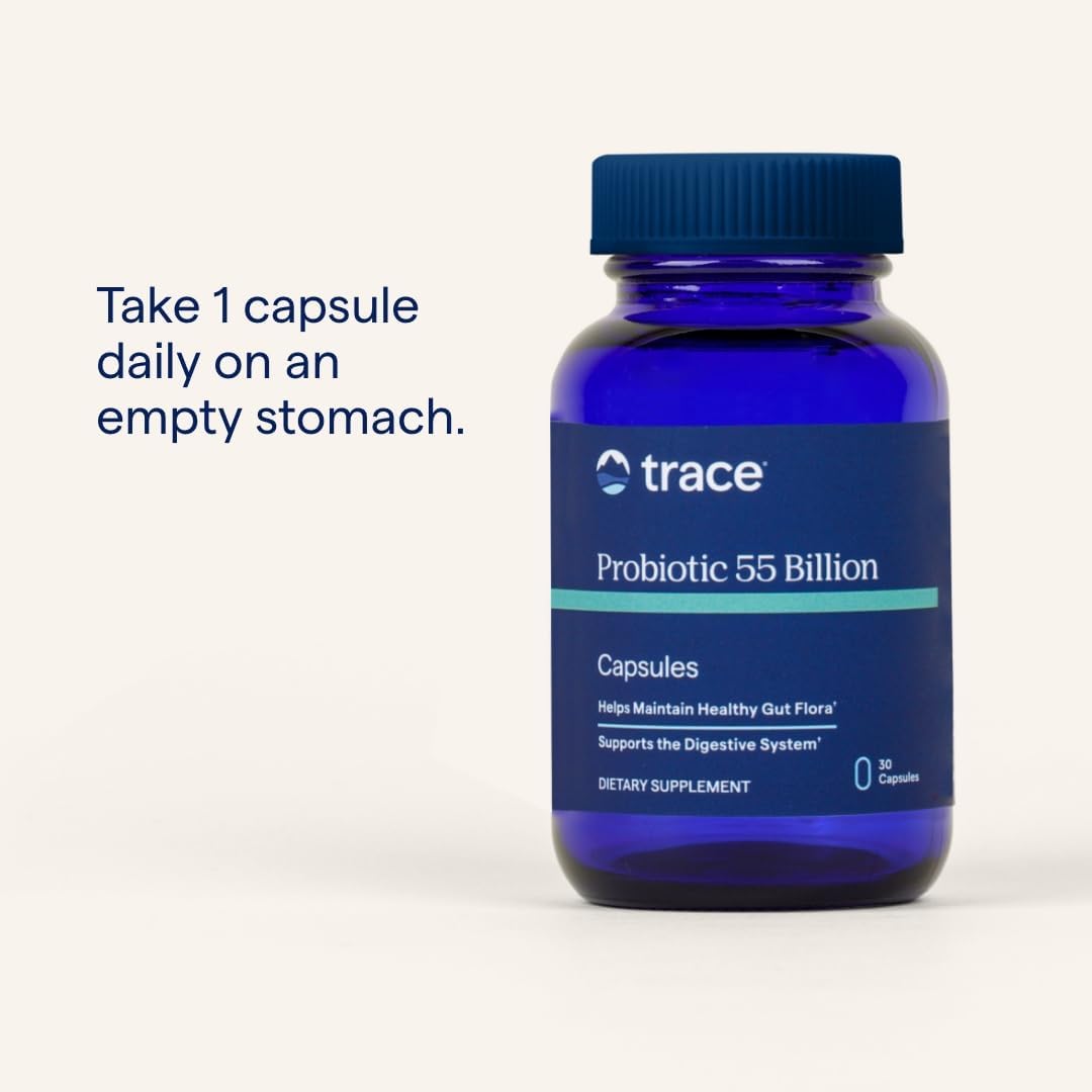 Trace Minerals Research Probiotic 55 Billion 10 Strain, 30-Ounce : Health & Household