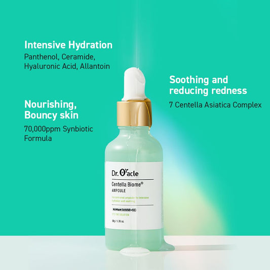 Dr.Oracle Centella Biome Ampoule For Intensive Hydrating And Soothing With 50,000Ppm Centella Biome