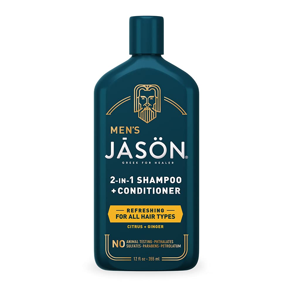 Jason Men's Refreshing 2-in-1 Shampoo and Conditioner, 12 oz