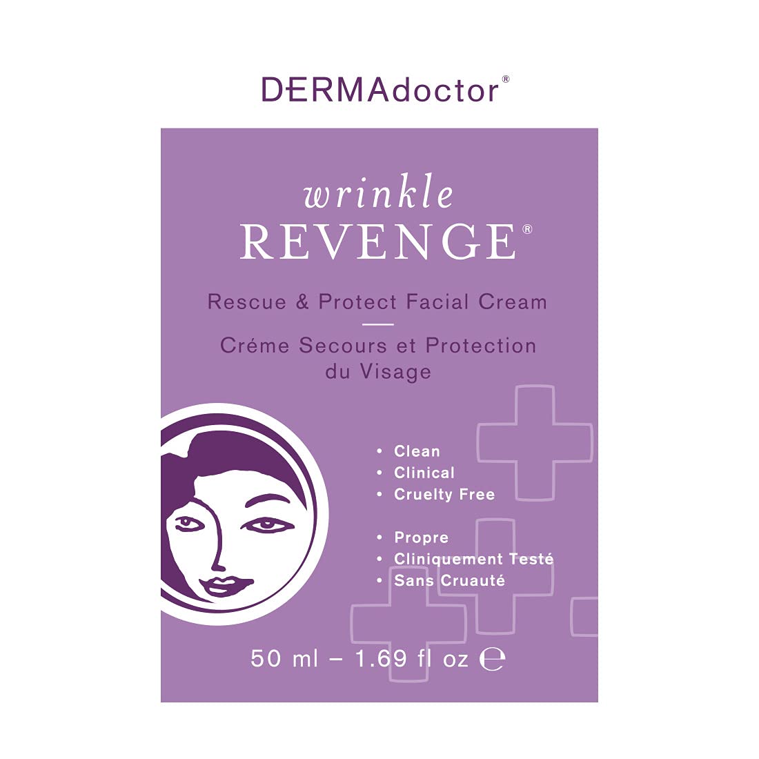 DERMAdoctor Wrinkle Revenge Rescue & Protect Facial Cream, 1.7 fl oz : Beauty & Personal Care