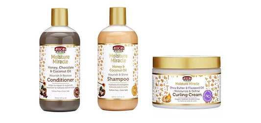 African Pride Moisture Miracle Combo (COND&SH&CREME) : Beauty & Personal Care