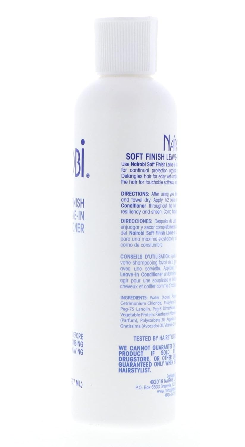 Nairobi Soft Finsh Leave-In Conditioner, 8 Ounce : Standard Hair Conditioners : Beauty & Personal Care