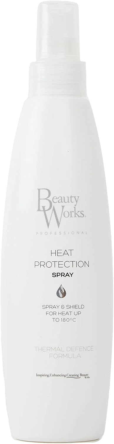 Beauty Works Heat Protection Spray 250Ml For Straightening Curling Heat Styling Hair