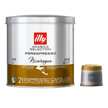 Illy Coffee, Arabica Selection Nicaragua Espresso Capsules, Single Origin, For Brewing With Iperespresso Capsule Machines, 21 Count (Pack Of 1)