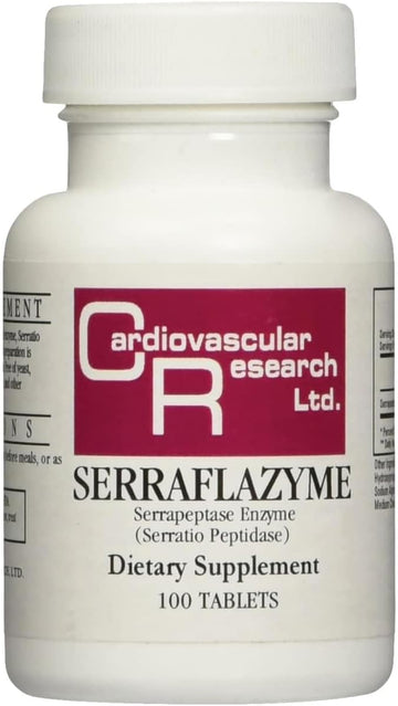 Cardiovascular Research Serraflazyme Serrapeptase Enzyme 100 Tabs