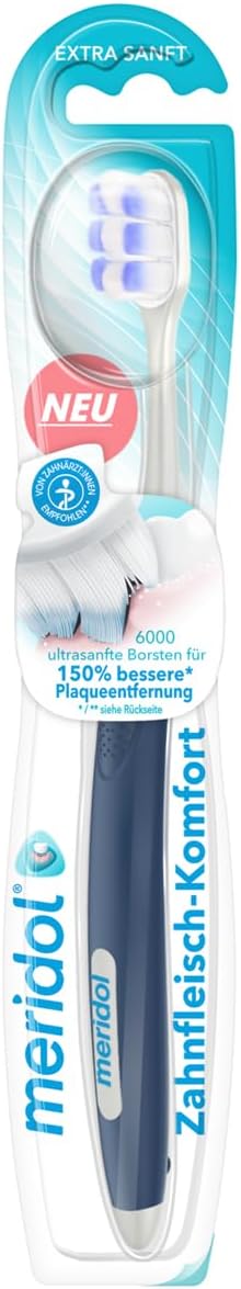 Meridol Gum Comfort Brush Extra Gentle Deep Cleaning Of Interdental Spaces Flexible Toothbrush Neck To Reduce Pressure Scientifically Proven