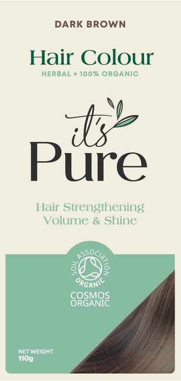 It'S Pure Organic Henna Hair Dye In Henna Red | Permanent 100% Natural, Vegan, & Gluten Free | Ppd Free Hair Dye, Ammonia Free, Resorcinol Free, & Peroxide Free | Volumising & Strengthening |