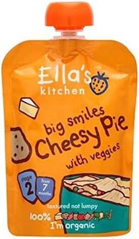 Ella'S Kitchen Big Smiles Cheesy Pie With Veggies Stage 2 From 7 Months 130G