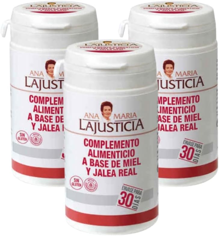 Ana Maria Lajusticia - Royal Jelly With Honey - Food Supplement - 135G - Dairy And Gluten Free. Vegetarian Friendly Perfect To Promote Vascular Health. : Health & Household
