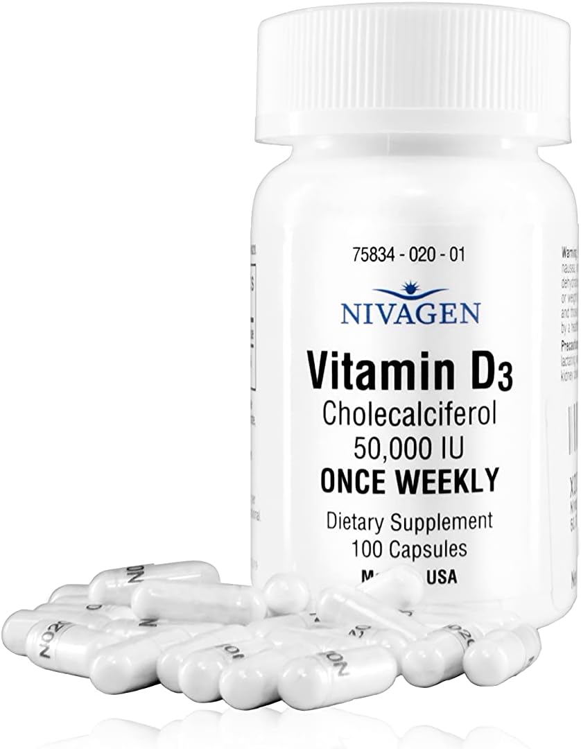 Pharmaceuticals Inc Vitamin D3 50,000 IU Capsule (100)
