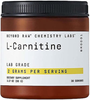 Beyond Raw Chemistry Labs L-Carnitine Powder | Fuels Exercise And Supports Recovery | 30 Servings