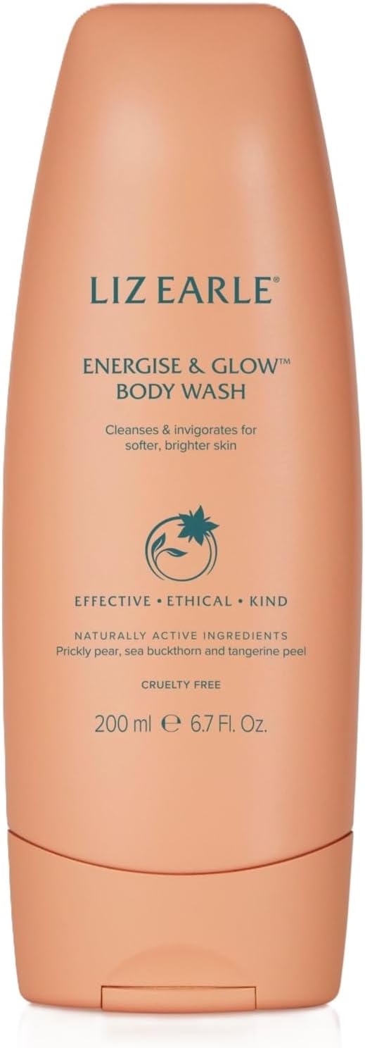 Liz Earle Energise & Glow Body Wash 200Ml For Clean, Invigorated, Softer, Brighter Skin