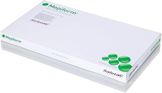 Mepiform With Safetac Technology 4"X7", 5 Count, Self Adherent Soft Silicone Sheeting For Scar Reduction : Health & Household