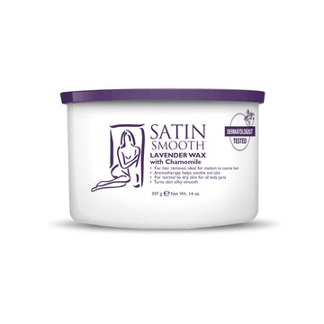 Satin Smooth Honey Wax With Vitamin E, Hair Removal Wax For Sensitive Skin, Full Body Waxing, Ideal For Coarse And Medium Hair, 14Oz