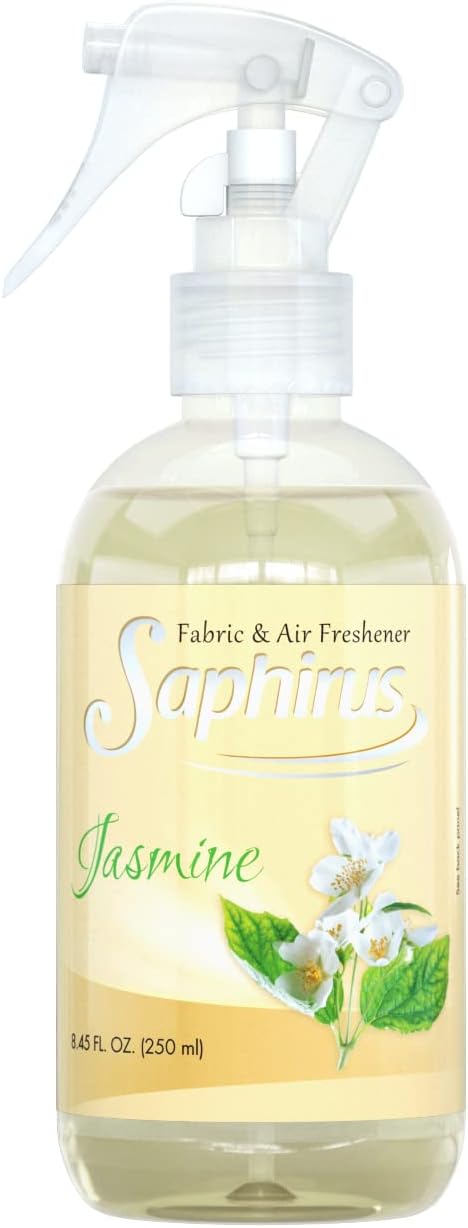 Fabric and Air Freshener, great fragrance and essentials for Home, Office, Closet, Bathroom and any room, Odor Eliminator, Jasmine - 8.45 FL.OZ