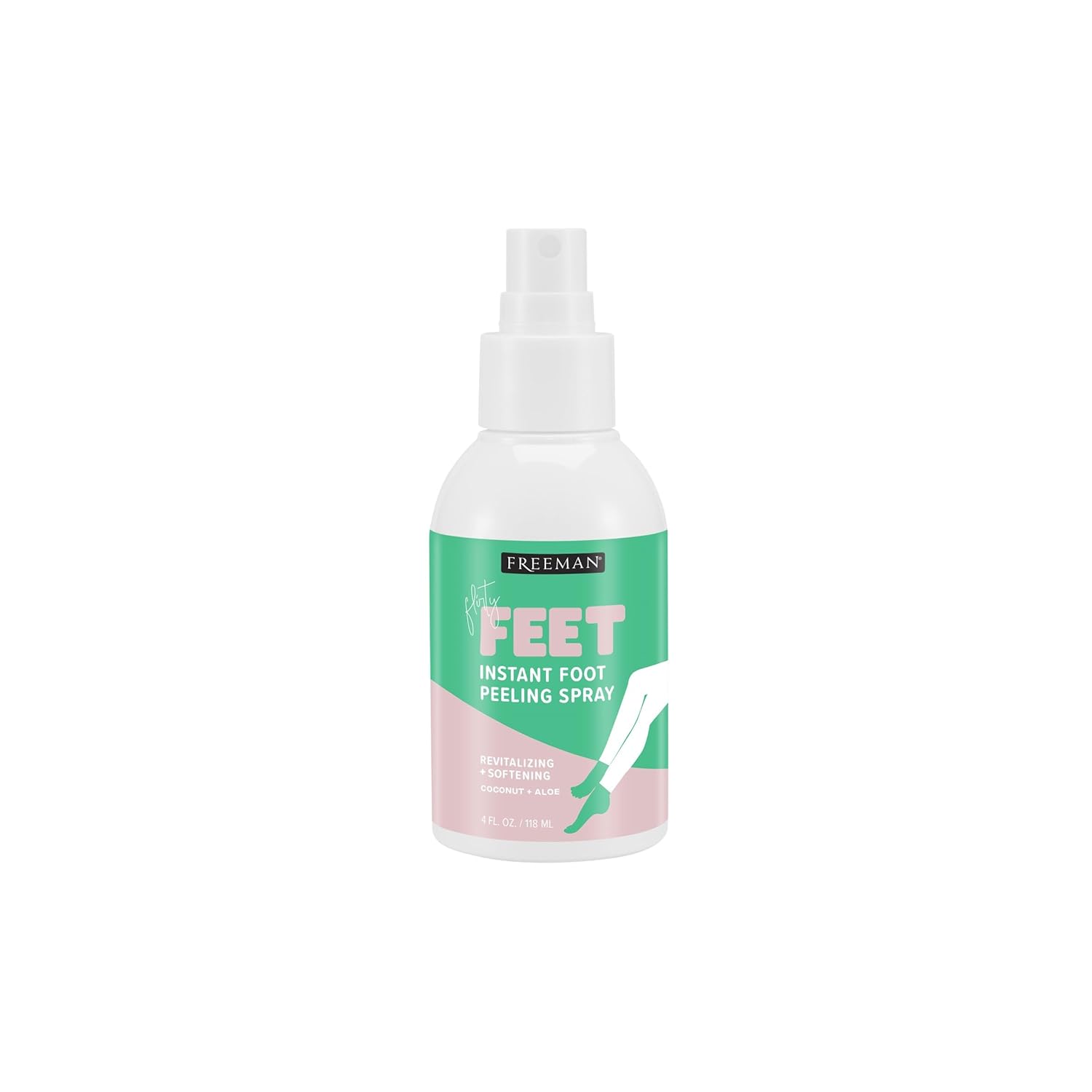 Pretty Feet & Hands Exfoliant Bundle With Freeman Flirty Feet Coconut & Aloe Instant Peeling Foot Spray, 3 Fluid Ounce & 4 Fl.Oz./ 118 Ml Bottle : Beauty & Personal Care