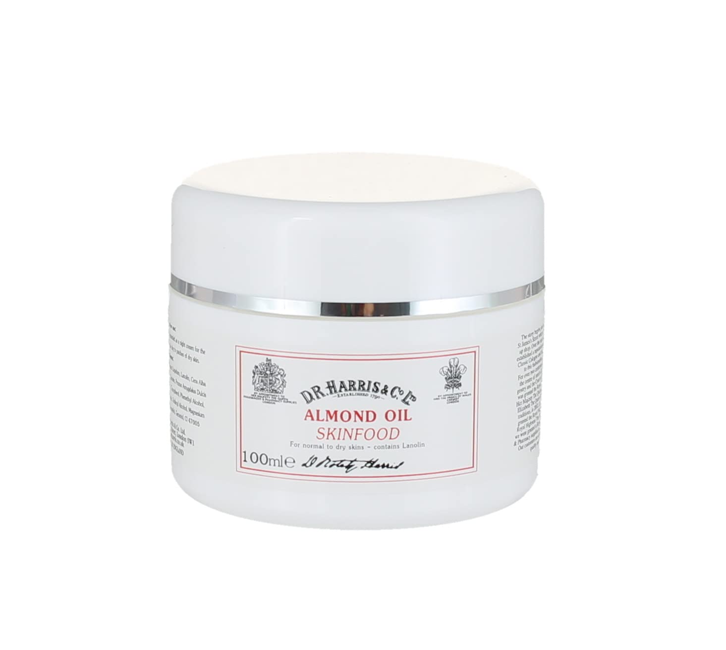 D.R. Harris Almond Oil Skinfood 100Ml : Beauty & Personal Care