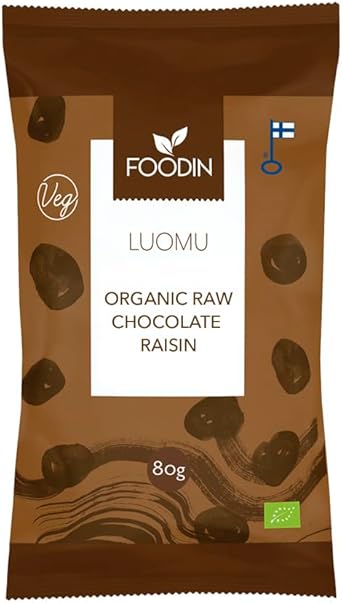 Foodin Raw Chocolate Coated Raisin 80G