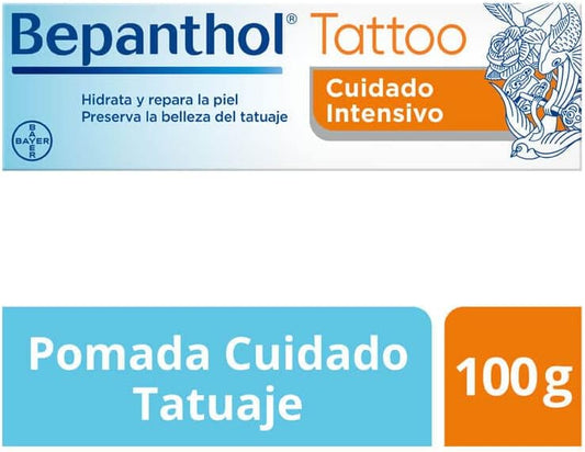 Bepanthol Tattoo Pomade 100g - Adult Tattoo Balm - Ointment Form - Helps Form a Protective Barrier