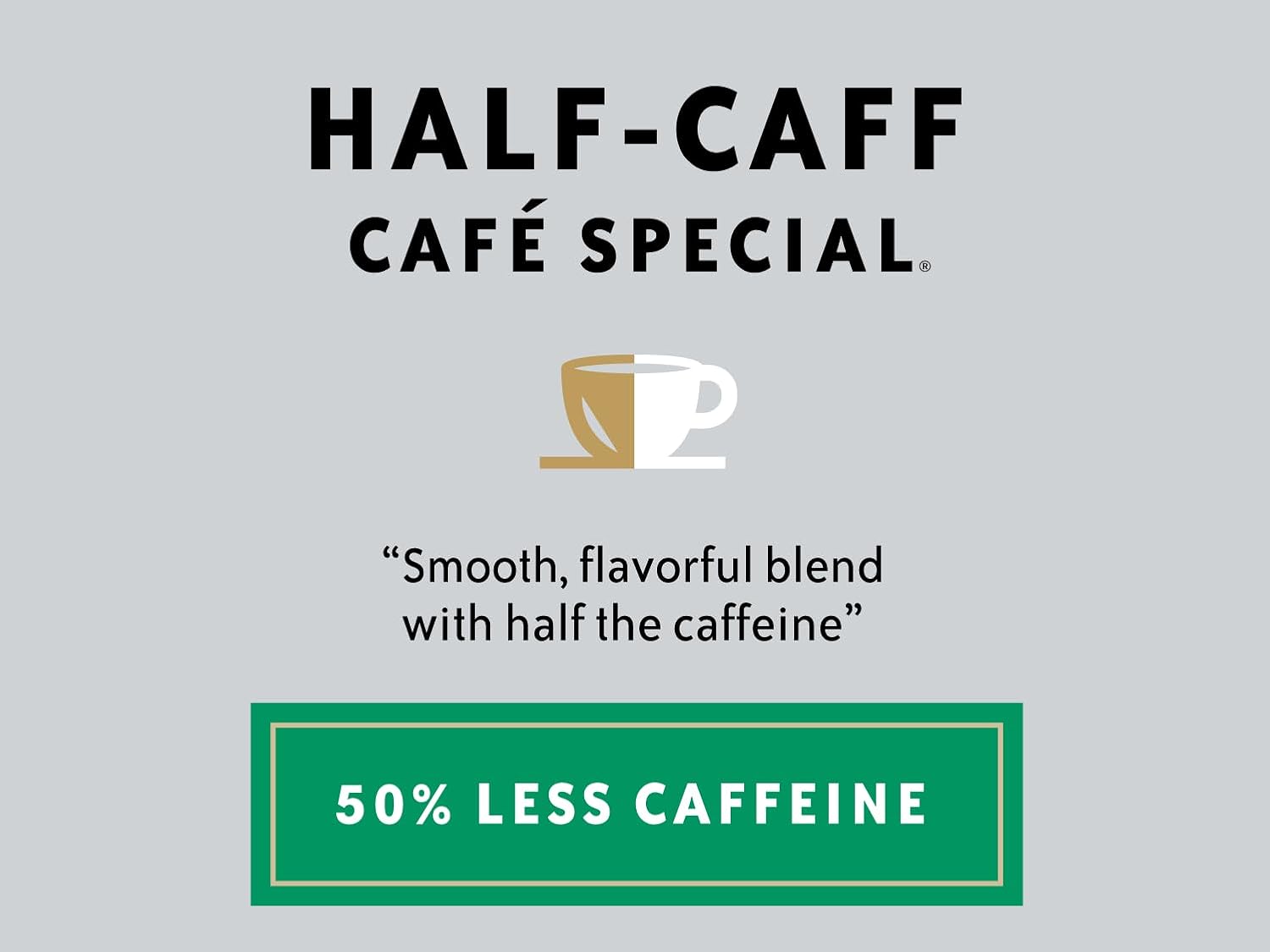 Community Coffee Cafe Special Half-Caff, Medium Dark Roast Ground Coffee, 12 Ounce (Pack Of 1)