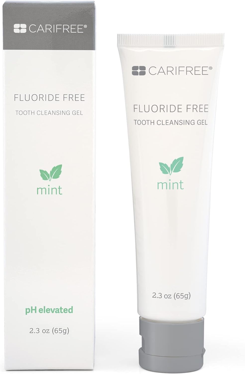 CariFree Fluoride Free Gel (Mint): Nano Hydroxyapatite | Neutralizes pH | Freshens Breath and Moistens Mouth | Dentist Recommended for Oral Care (2.3 Ounce (Pack of 1), Mint)