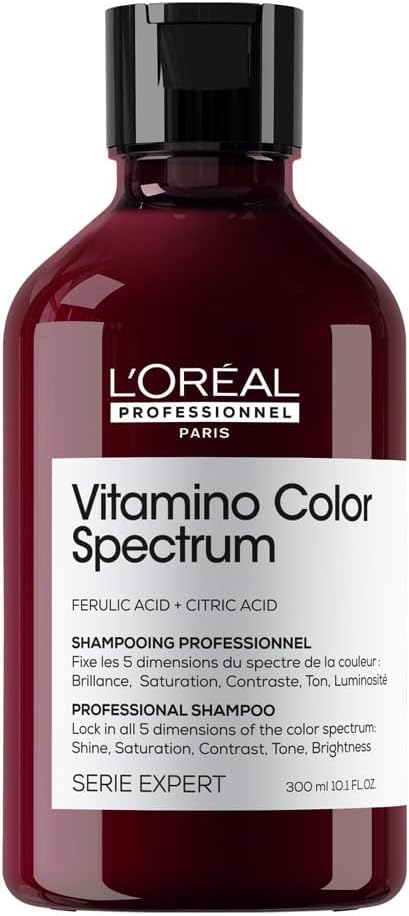 L'Oréal Professionnel Vitamino Color Spectrum Shampoo, Hair Mask And Glass Shine Serum 30Ml, For Coloured Hair, With Ferulic Acid + Citric Acid, Lock In Day 1 Colour Vibrancy For 100 Days