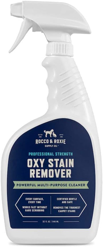 Rocco & Roxie Oxy Stain Remover - Oxygen Powered Carpet Cleaner Spray - Spot Cleaner for Upholstery, Couch, Laundry, Rug, Clothes, Car Seat, Mattress, Sofa, and More. - Pet & Baby Stains