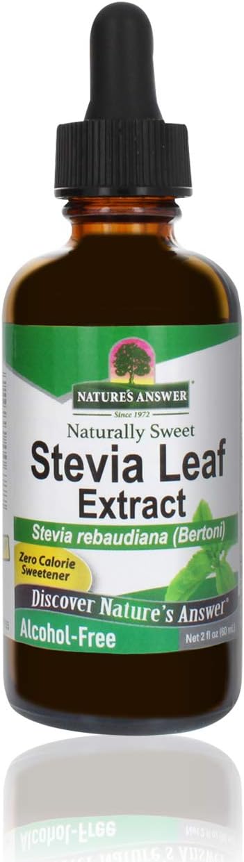 Nature'S Answer Alcohol-Free Stevia Leaf Liq Extract Drops, 2-  Gluten And Alcohol Free Standardized Stevia Drops | Natural Sweetener | Diabetic Friendly | Keto Friendly