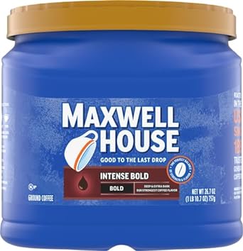 Maxwell House Intense Bold Dark Roast Ground Coffee (26.7 oz Canister)