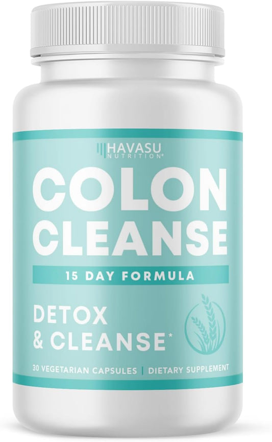 Colon Cleanse For Detox And Weight Loss - Glp-1 Nutritional Support For Digestive Health - 15 Day Fast-Acting Detox Cleanse And Natural Laxative For Constipation Relief And Bloating Relief - Vegan
